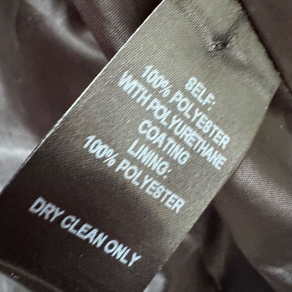 Lulu's Abeline Vegan Leather Belted Jacket Black Women's Size Medium M - Picture 12 of 12